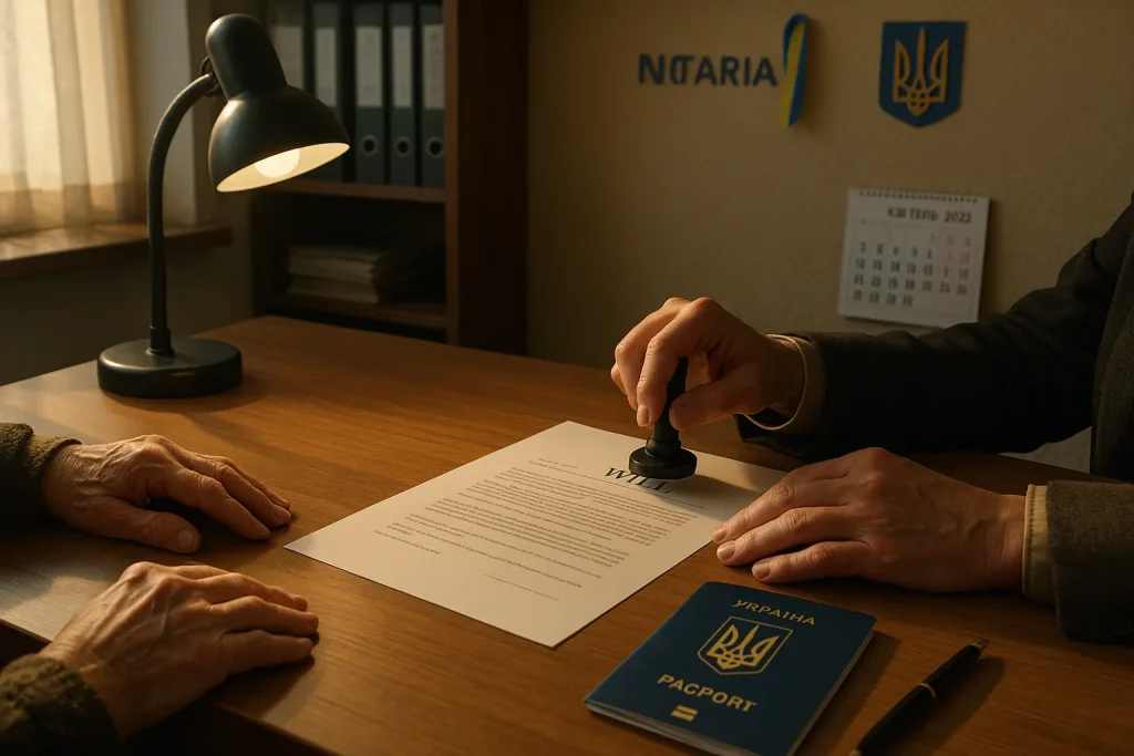 Як оформити заповіт в Україні: підписання у нотаріуса, документи, печатка